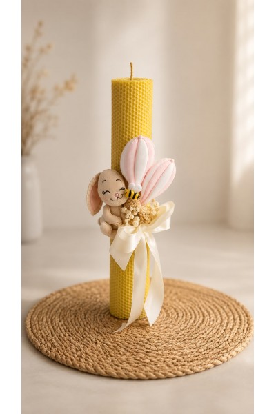 Lumânare de Botez Honey Bunny